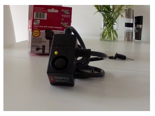 ZAPIĘCIE ROWEROWE Z ALARMEM LINKA BLOKADA ZABEZPIECZENIE SECURITY PLUS Marka Inna marka