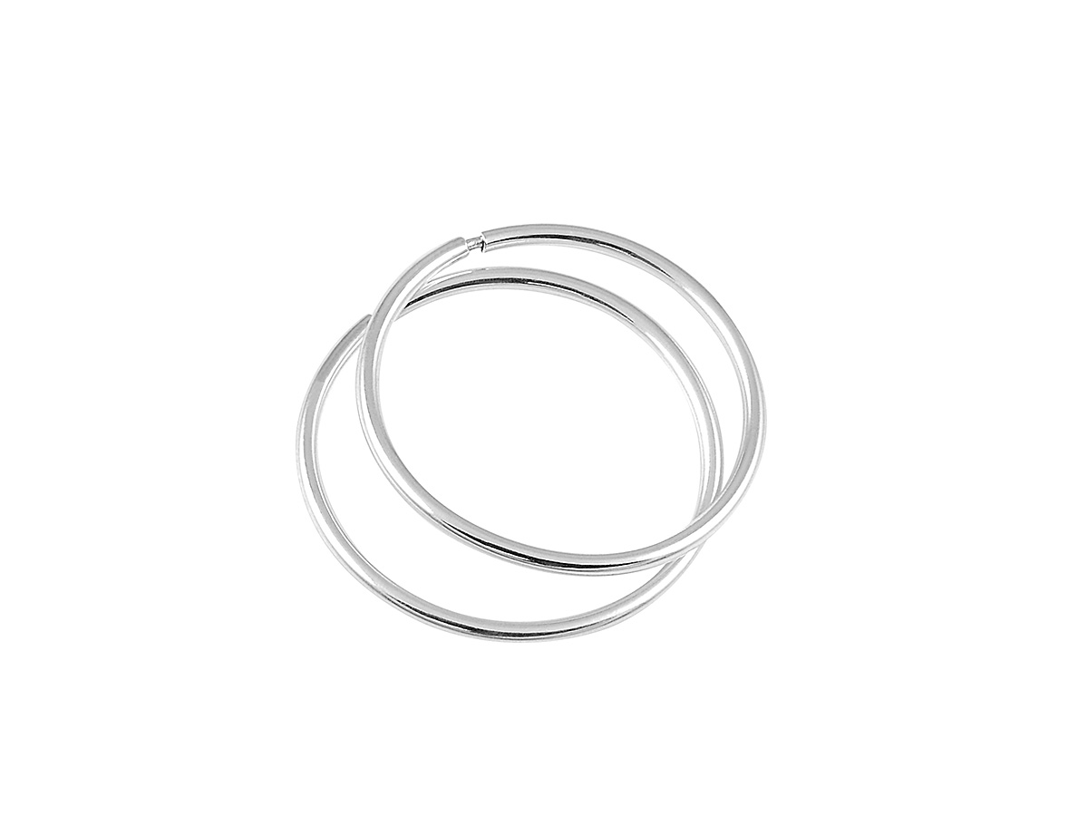 

Kolczyki Srebrne Koła Kółka 25MM Srebro Pr. 925