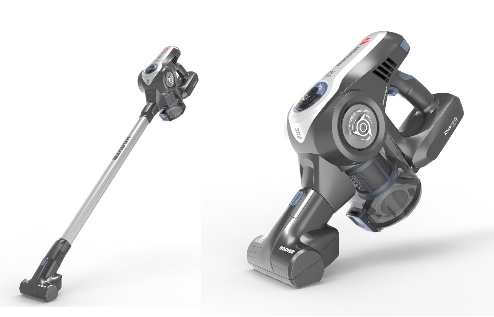 Odkurzacz Hoover Rhapsody RA22ALG 011 TURBOSSAWKA Komunikacja wskaźnik ładowania