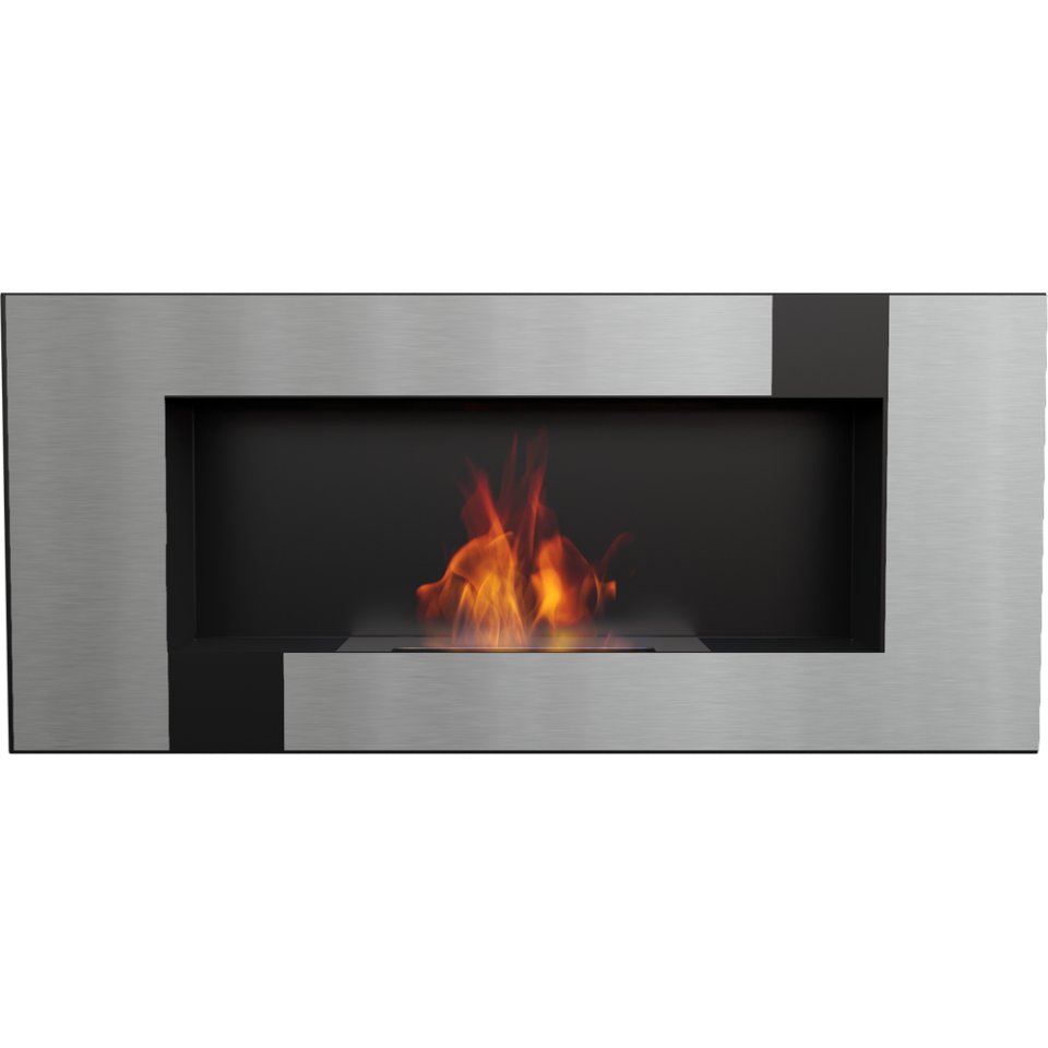 Biokominek bezdymny DELTA 2 QUBE + SZYBA + Kamyki Marka Kratki