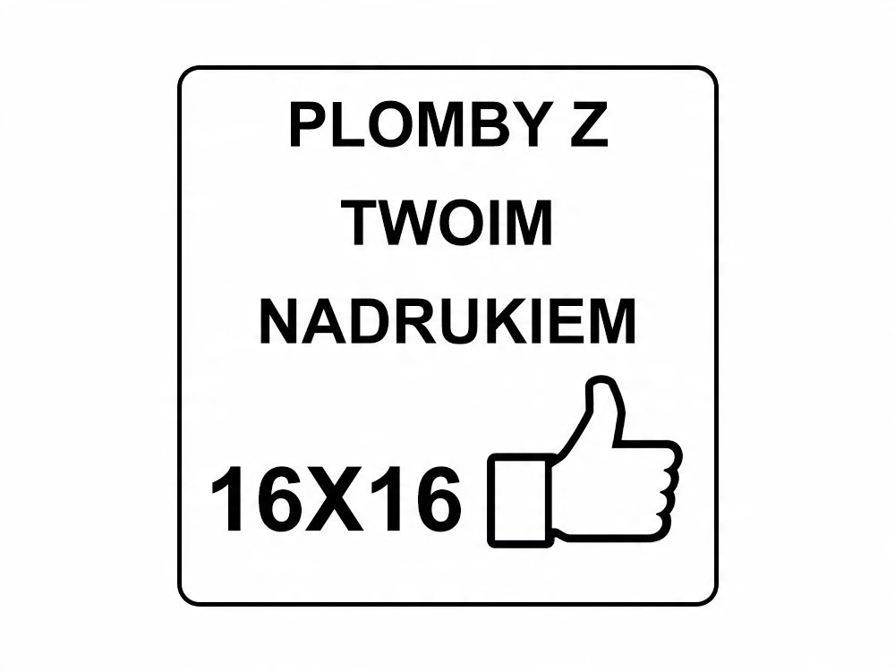

Plomby Naklejki Gwarancyjne 16x16 Kruszące 500SZT