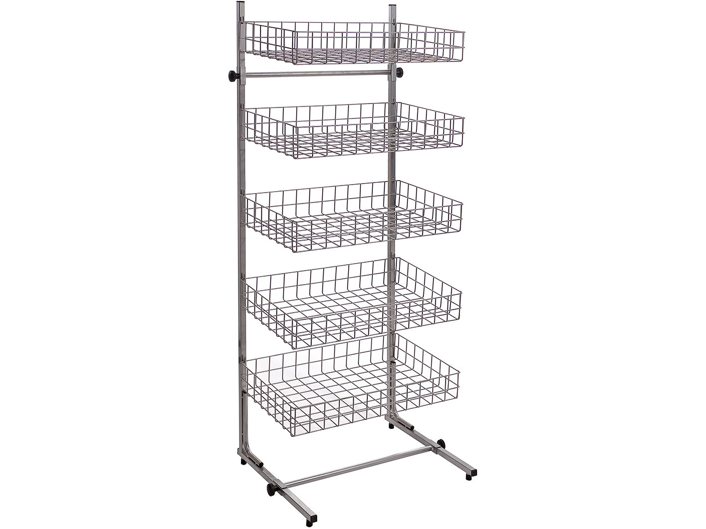 STOJAK REGAŁ 5 KOSZY 62x155 EKSPOZYTOR SKLEPOWY h2