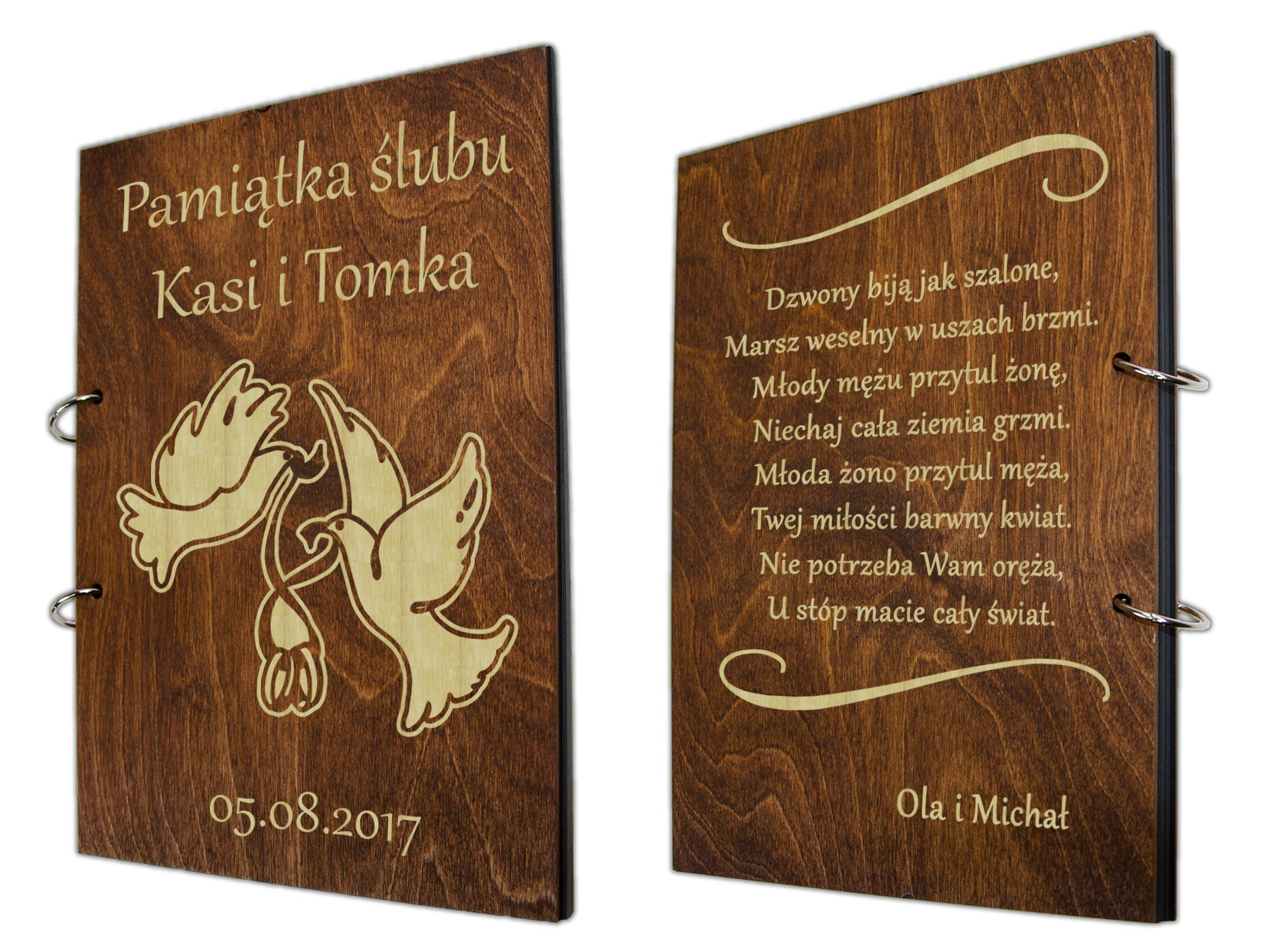 

Album Na Zdjęcia Z Grawerem Na Ślub Prezent Imiona