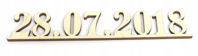

Data Na Pudełko Ślub Wesele 3cm Dekor Ozdoba EV16