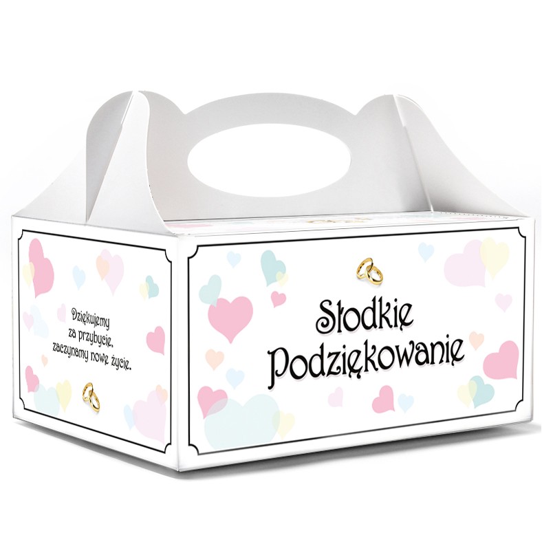 

Pudełko na Ciasto weselne Tort ślub opakowanie