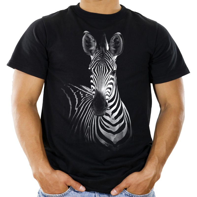 

Koszulka z zebrą w paski zebra na prezent Hq -XL
