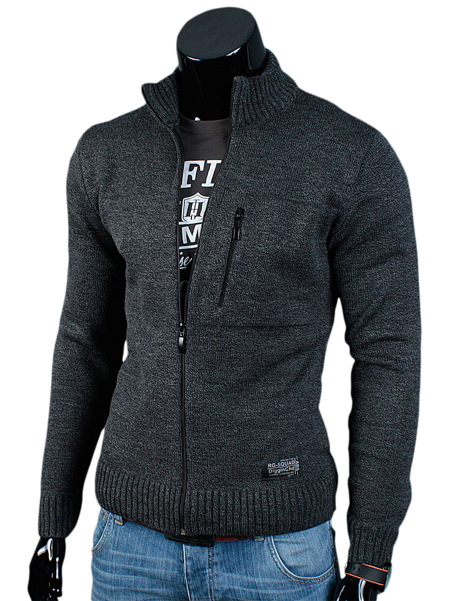 

Produkt_pl Gruby Sweter Zamek AS05 Grafit__XXL