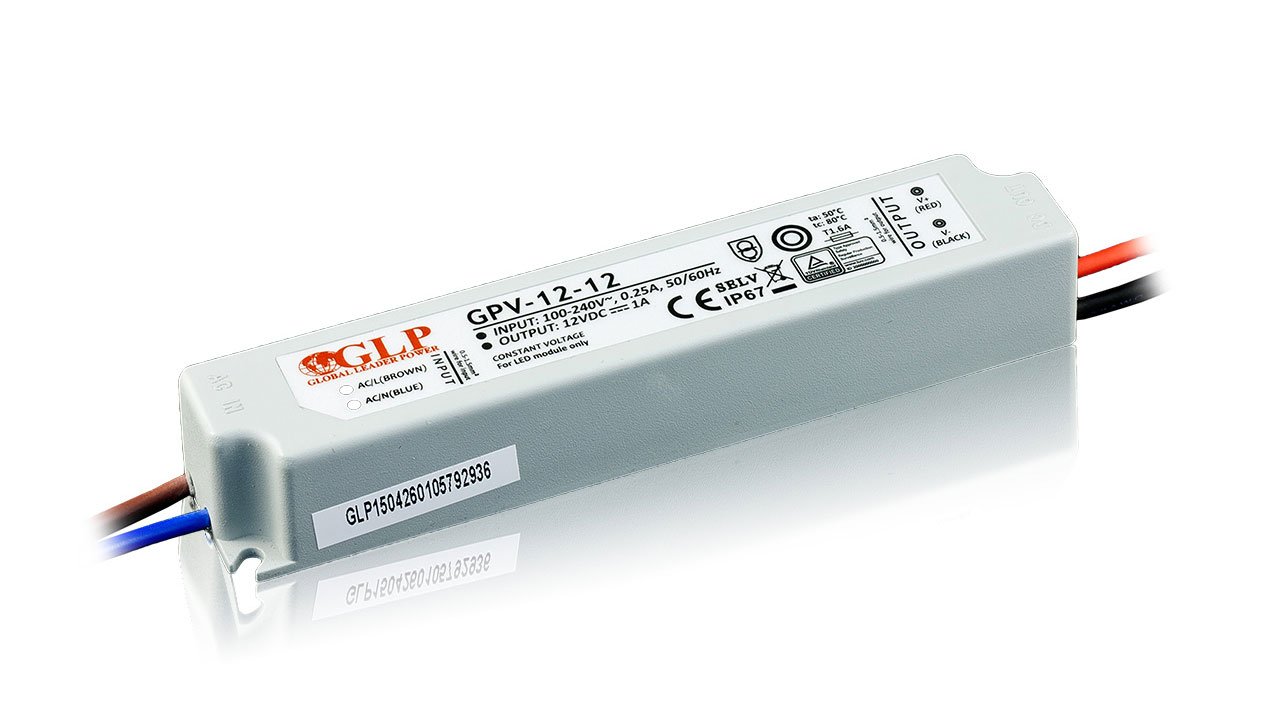 

Zasilacz Led GPV-12-12 12W IP67 Wodoodporny 5 lat