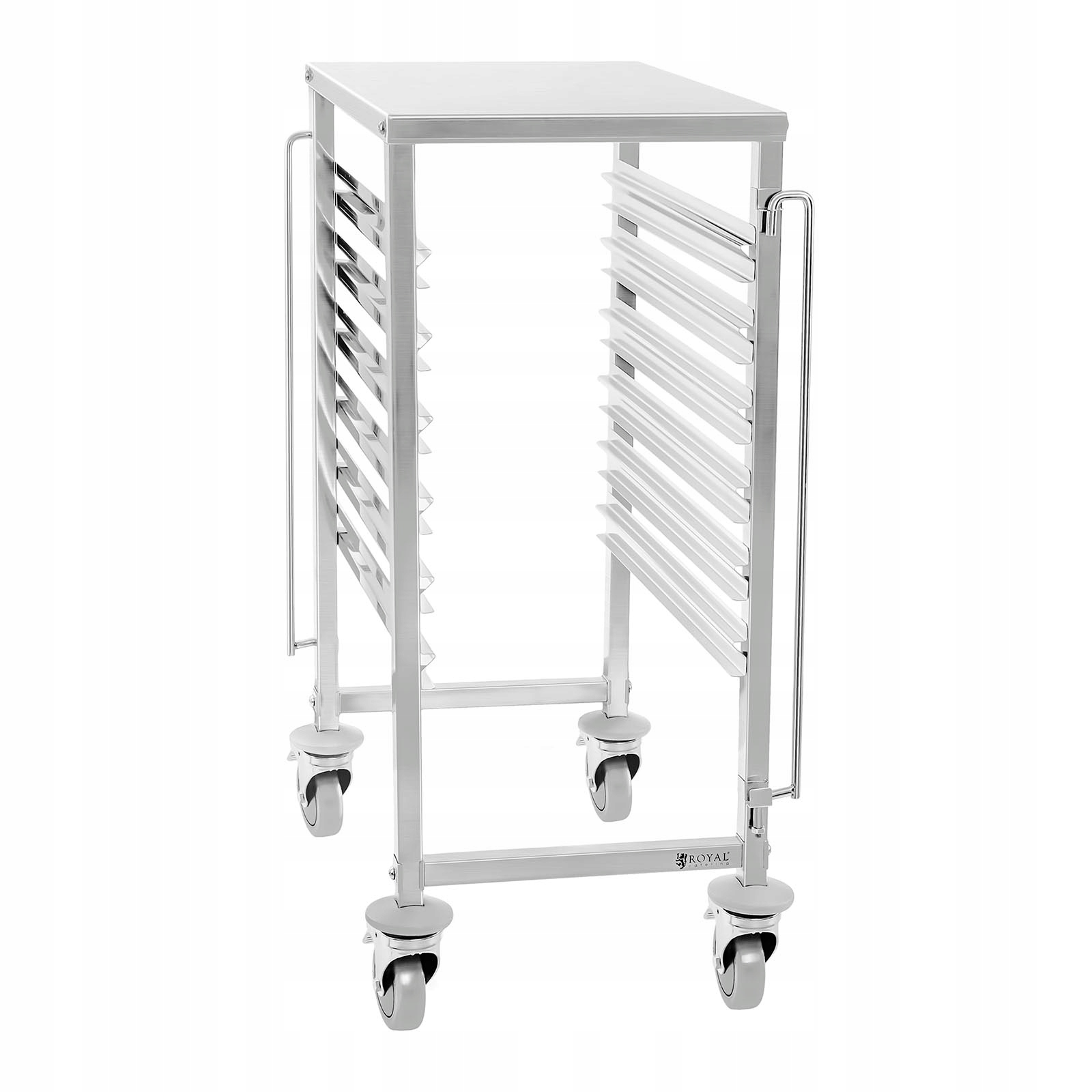WÓZEK DO TRANSPORTU TAC I POJEMNIKÓW 6xGN1/1 INOX Marka Royal Catering