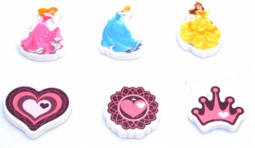 

Gumki 6 gumek gumka Princess Księżniczki 3408