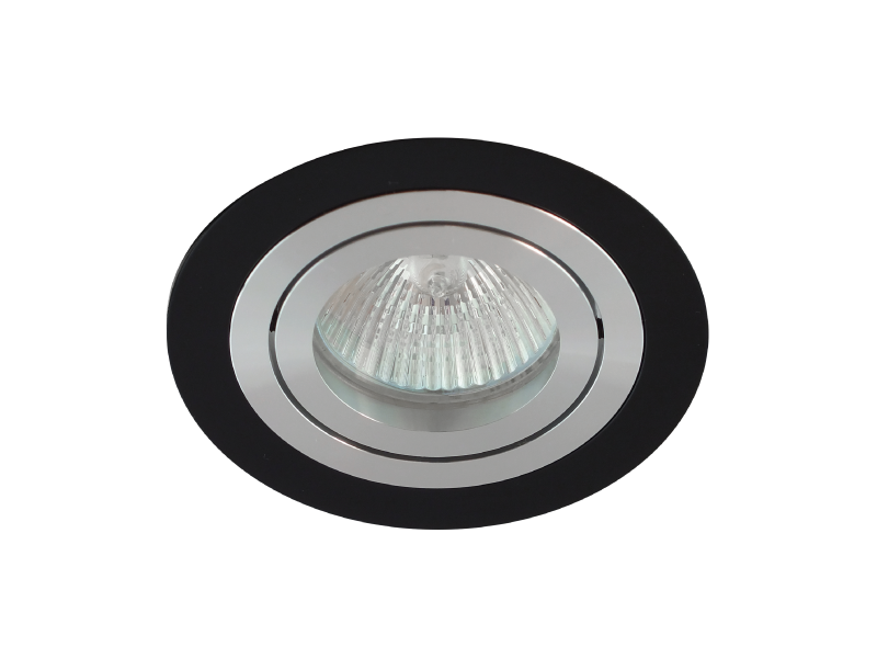 OPRAWA STROP OKRĄGŁA MR16 GU10 RUCHOMA CZARNA ALU Rodzaj podtynkowa