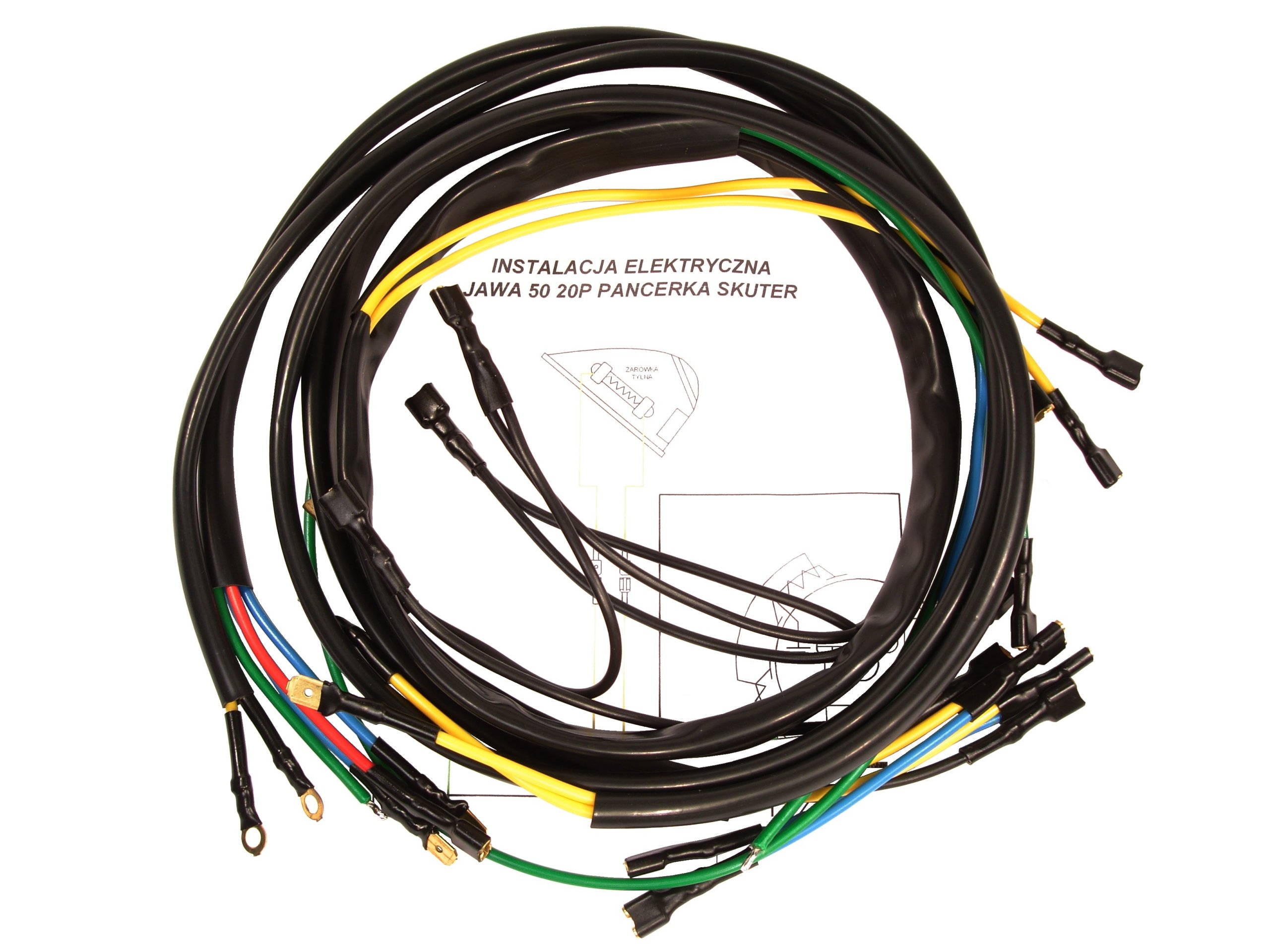 INSTALACJA WIĄZKA ELEKTRYCZNA JAWKA JAWA 50 20P PA