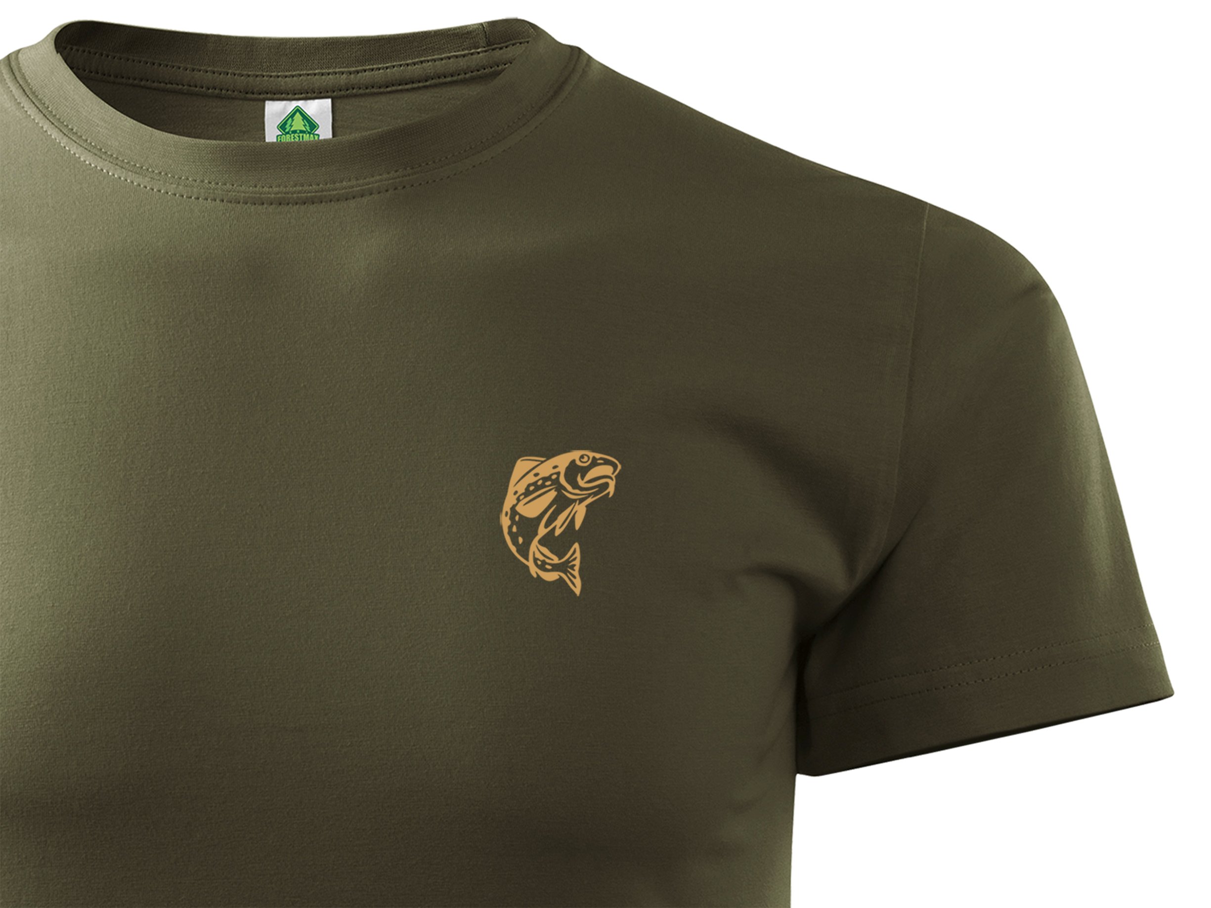 

Militarna Koszulka Wędkarska Khaki Nadruk Dorsz XL