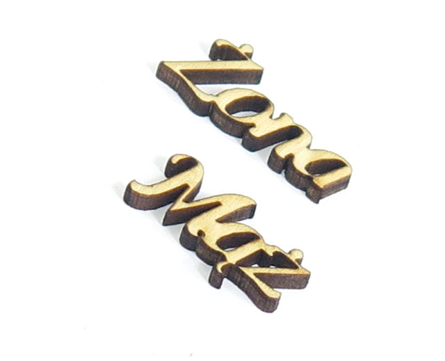 DREWNIANE NAPISY DEKORY Mąż Żona ZE SKLEJKI YO82 Marka Smart laser