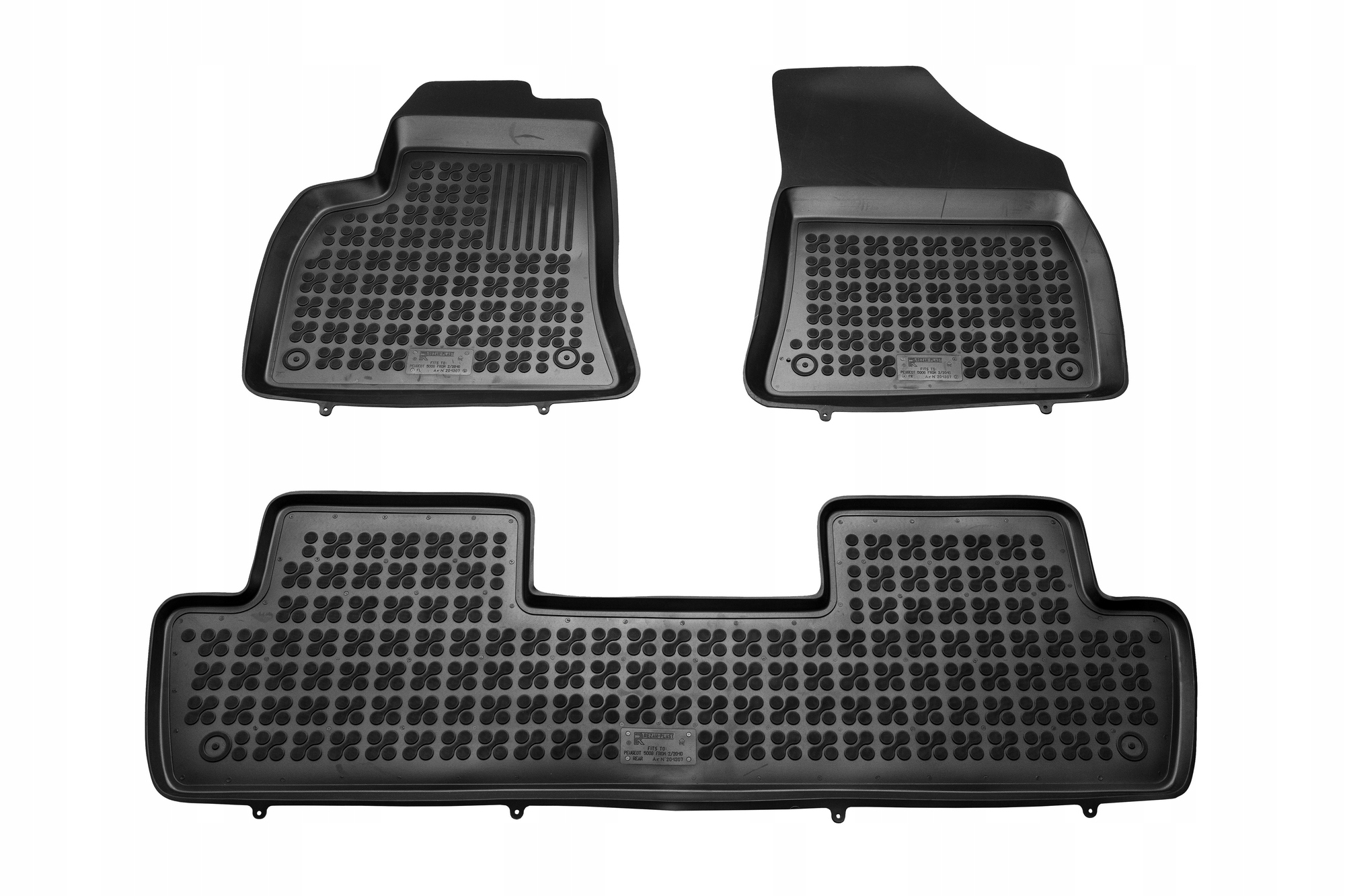 Dywaniki gumowe Peugeot 5008 2009-2017 Rezaw