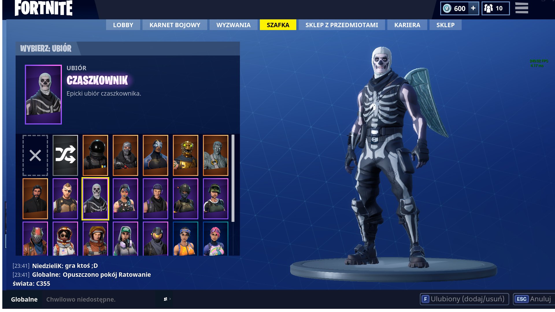 konto fortnite ratowanie swiata skull trooper - konto fortnite sprzedam