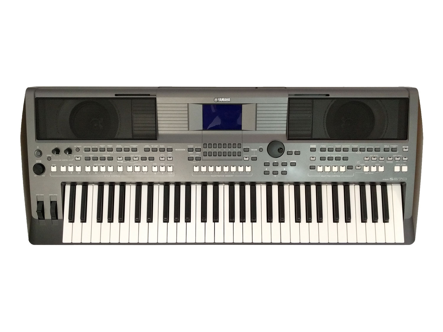 Yamaha PSR-S 670 - keyboard + statyw - 7436747349 - oficjalne archiwum