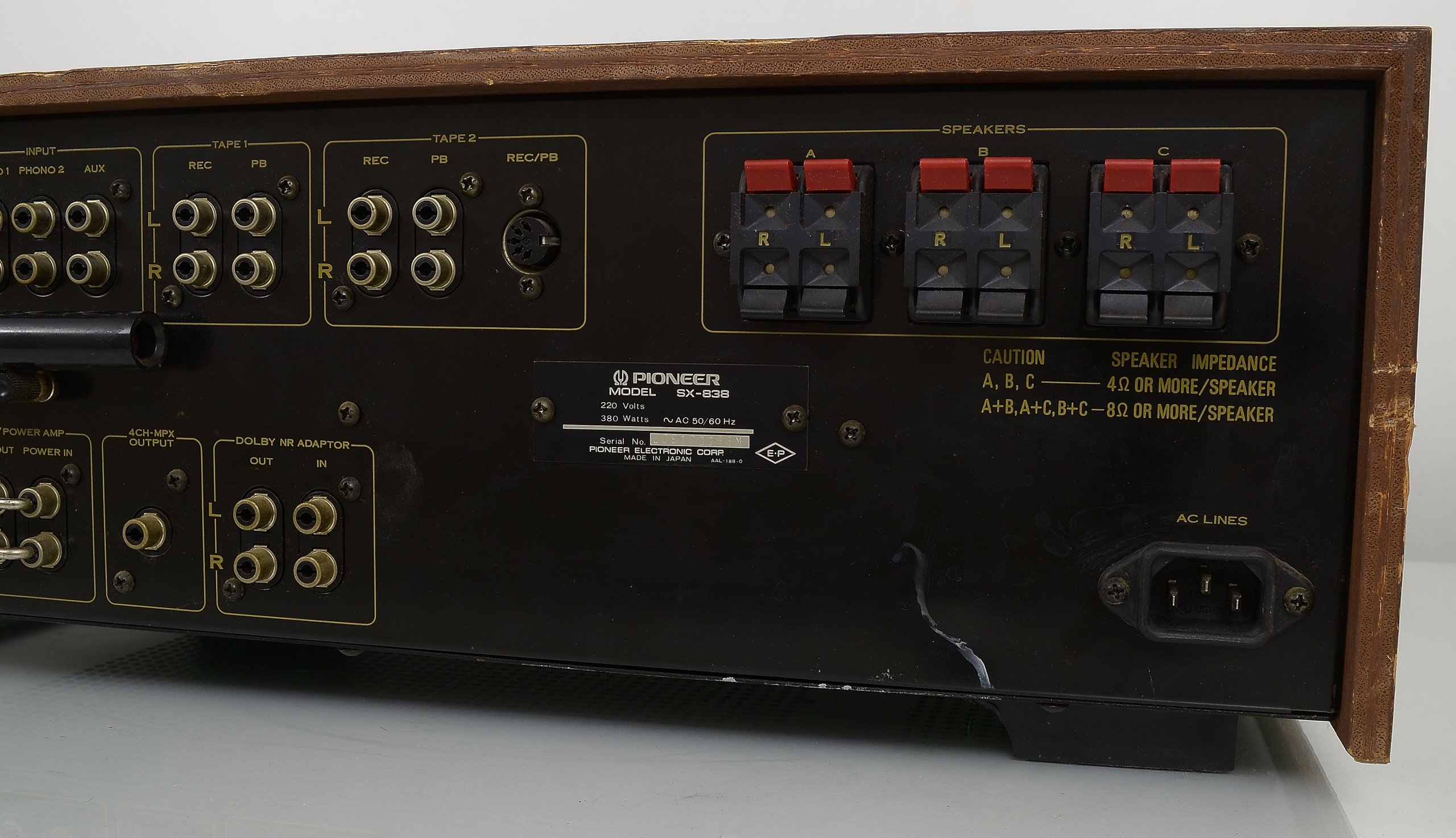 PIONEER SX838 Wysokiej klasy amplituner stereo . 7284241013