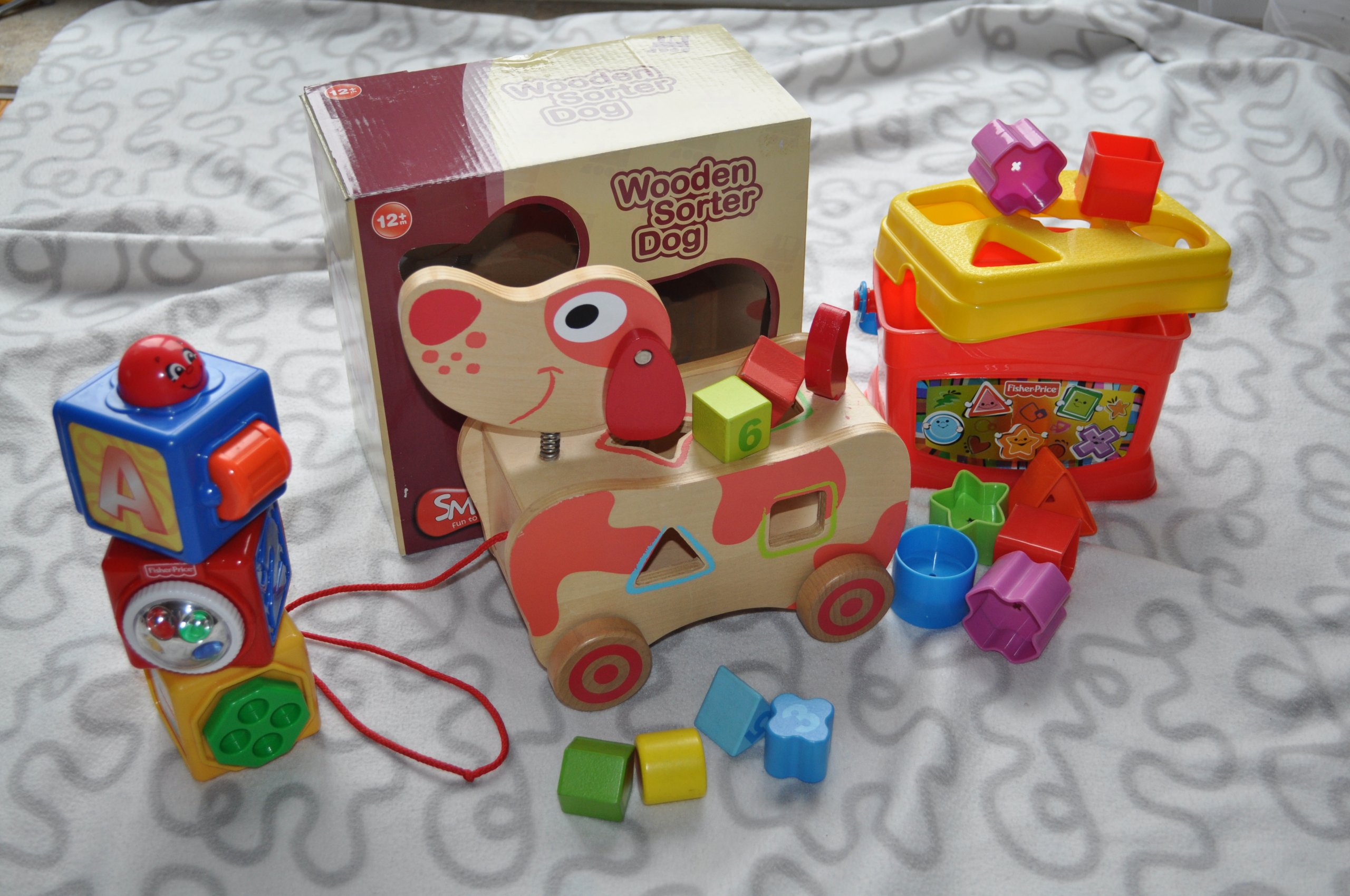 Zestaw Zabawki Klocki Piesek Smiki I Fisher Price