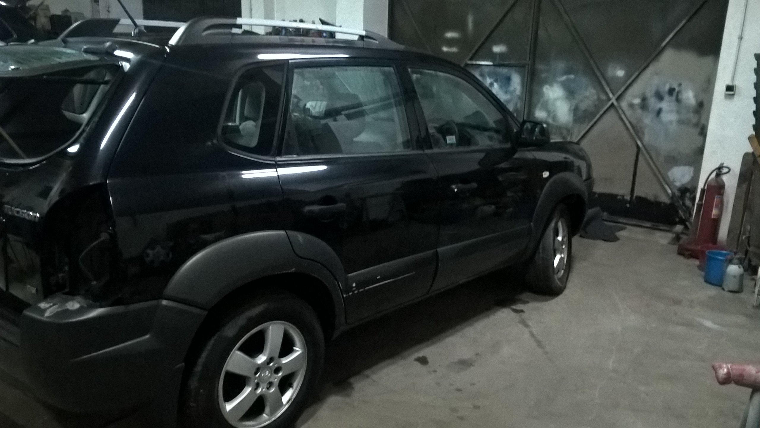 Hyundai Tucson drzwi prawe przód i tył czarne EB