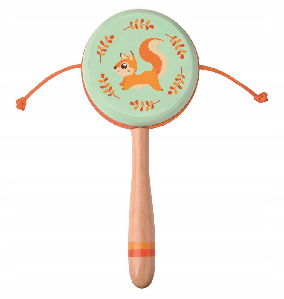 Bębenek Do Rączki Z Kulkami Zabawki Muzyczne 7657185073 Bębenek Do Rączki Z Kulkami Zabawki Muzyczne 7657185073