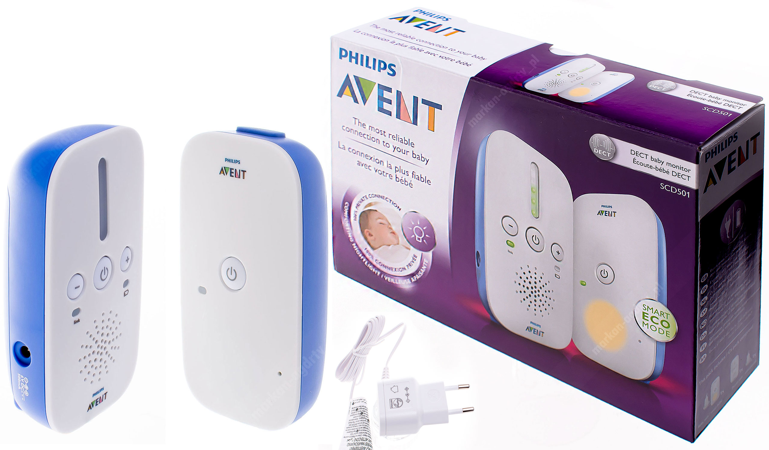 Elektroniczna Niania Philips Avent SCD501/00 DECT - 7006513014 ...