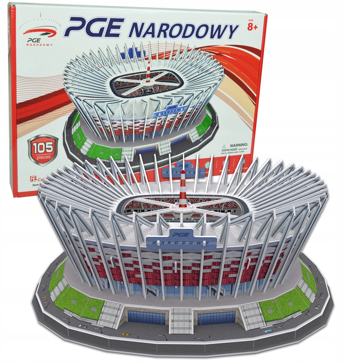 PUZZLE 3D CubicFun STADION PGE NARODOWY 105 el. XL 7575984113