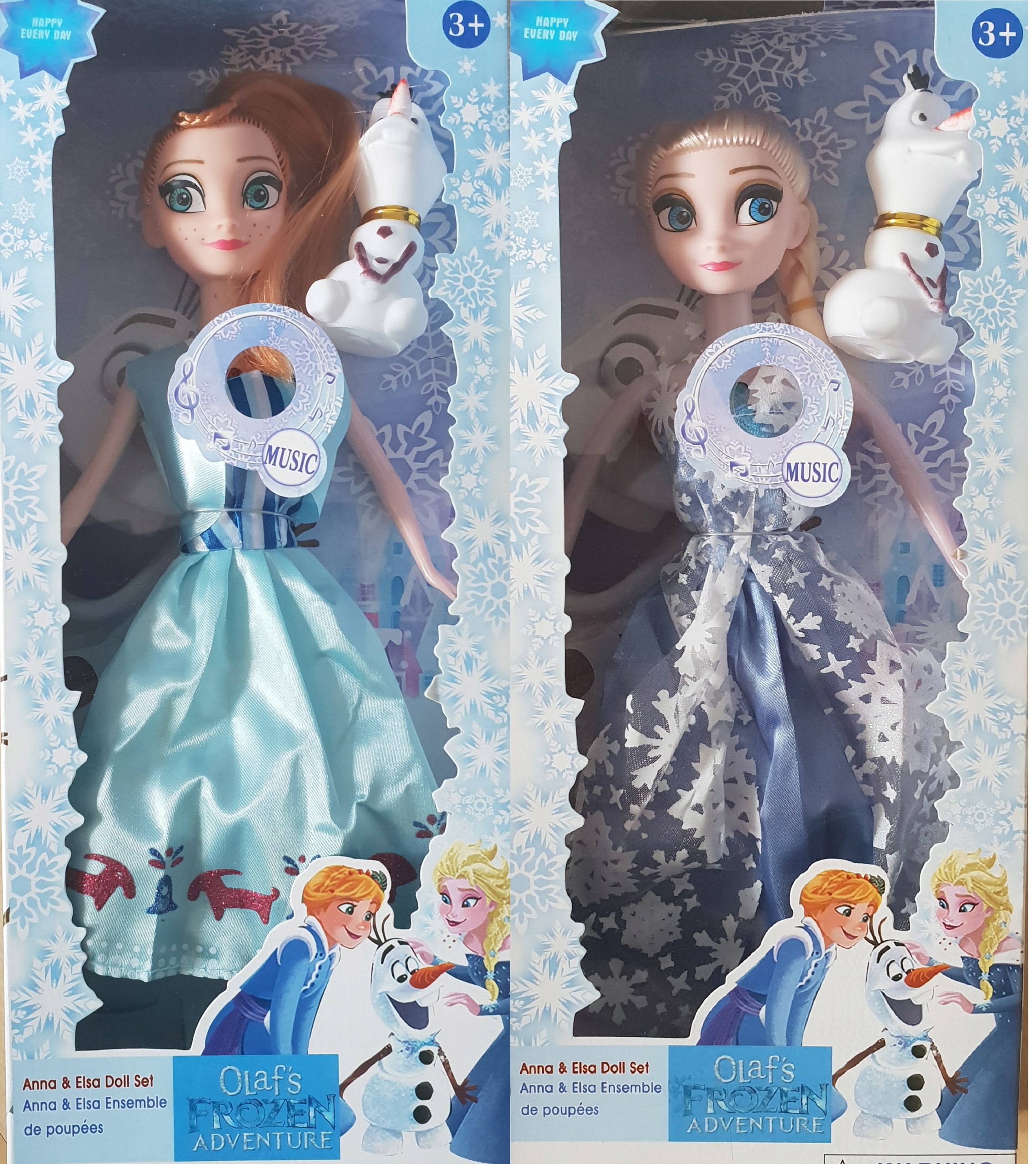 Lalki Elsa I Anna Frozen Kraina Lodu Dźwięk Olaf 7659277912