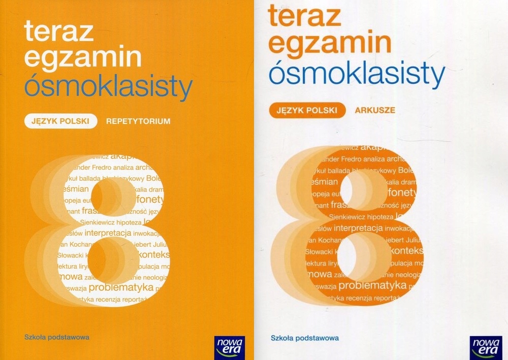 Arkusze Próbnego Egzaminu ósmoklasisty Nowa Era TERAZ EGZAMIN ÓSMOKLASISTY POLSKI REPETYT+ARKUSZE - 7669560994
