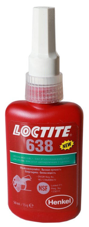 Loctite 638 крепежный агент для подшипников втулки 50ml