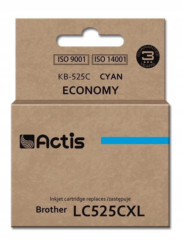 

Tusz do Brother LC525XL cyjan DCP-J100 DCP-J105 XL