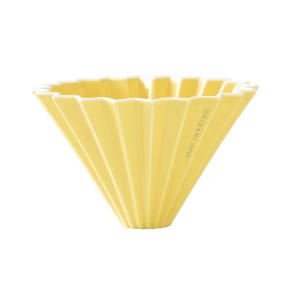 Origami Dripper Zaparzacz Do Kawy Porcelanowy M Żółty