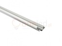 фото mini №5, Profile aluminum to plume led backlight anodized silvery type c 1m