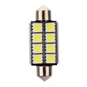 C10w led sv8.5 красный 12v canbus 42mm c3w c5w5, с разборки недорого