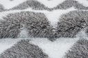 фото mini №8, Carpet shaggy 200x300 polyester 5cm gray zigzag