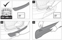 фото mini №3, Overlay under rear bumper vw t6 2015 - silver