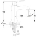 фото mini №4, Art deco washbasin faucet, chrome gloss
