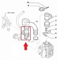 Шланг, трубка шланг турбіна інтеркулера alfa lancia 551822635, із шроту недорого
