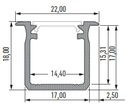 фото mini №2, Profile aluminum to plume phosphors black 2m 18mm