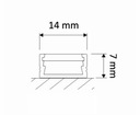 фото mini №2, Silvery profile plume led backlight overlay line mini glass 20m