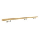 фото mini №3, Handrail wall-mounted wooden 40x40 240cm oak color