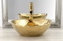 фото mini №5, Washbasin tabletop oval rea sofia golden 41 centimeters golden