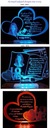 фото mini №4, St. valentine's day backlit 4 colors з photo engraving