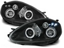 Фары перед fiat grande punto 05- led black светодиоды, леды3, купить с разборки