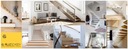 фото mini №4, Handrail wall-mounted wooden 40x40 110cm oak color