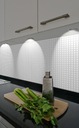 фото mini №6, Mosaic panels wall 3-door pvc white tiles plate wall-mounted panel decorative overlay