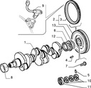 60507529 вкладыш подшипник вала alfa romeo 155 1643, купить с разборки
