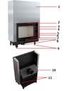 фото mini №6, Fireplace aerial steel grilles zibi 11 kw