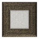 фото mini №5, Lattice ventilation colored grilles oskar 11x11 centimeters black-gold