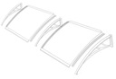 фото mini №7, Visor nad door canopy 200 x 120 polycarbonate